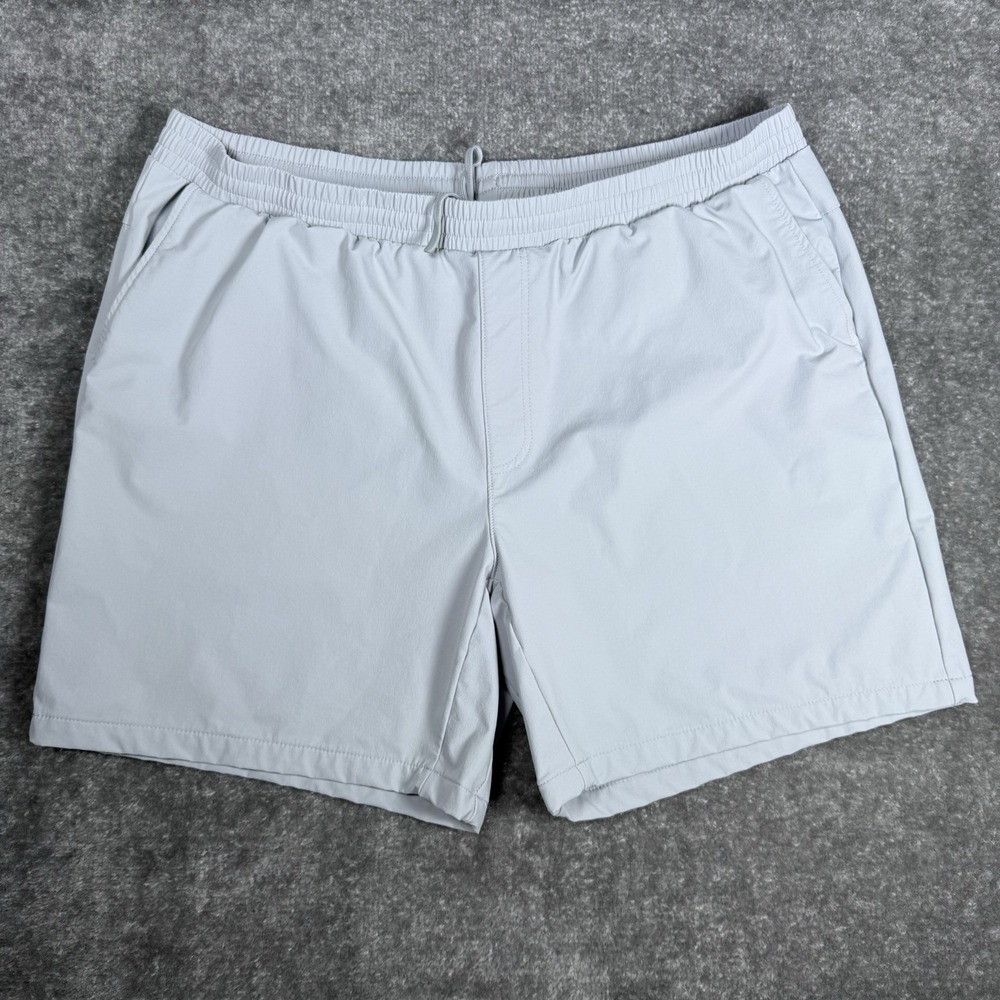 FLX Shorts Mens XL Gray Everyday 4-Way Stretch Pockets Water Repellent Midweight